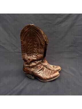 Vintage Men’s Biltrite Brown Leather Cowboy Boots